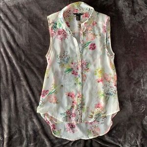 Sleeveless Hawaiian Summer Top - Size 4